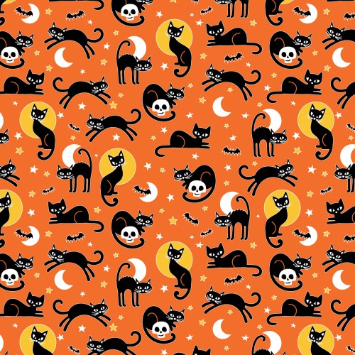 Glow-O-Ween Glow in the Dark fabric collection and panel Benartex