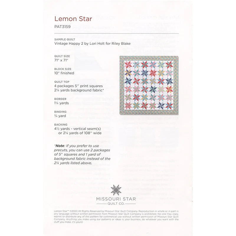 Ribbon Star Pattern by Missouri Star | Missouri Star Quilt Co.